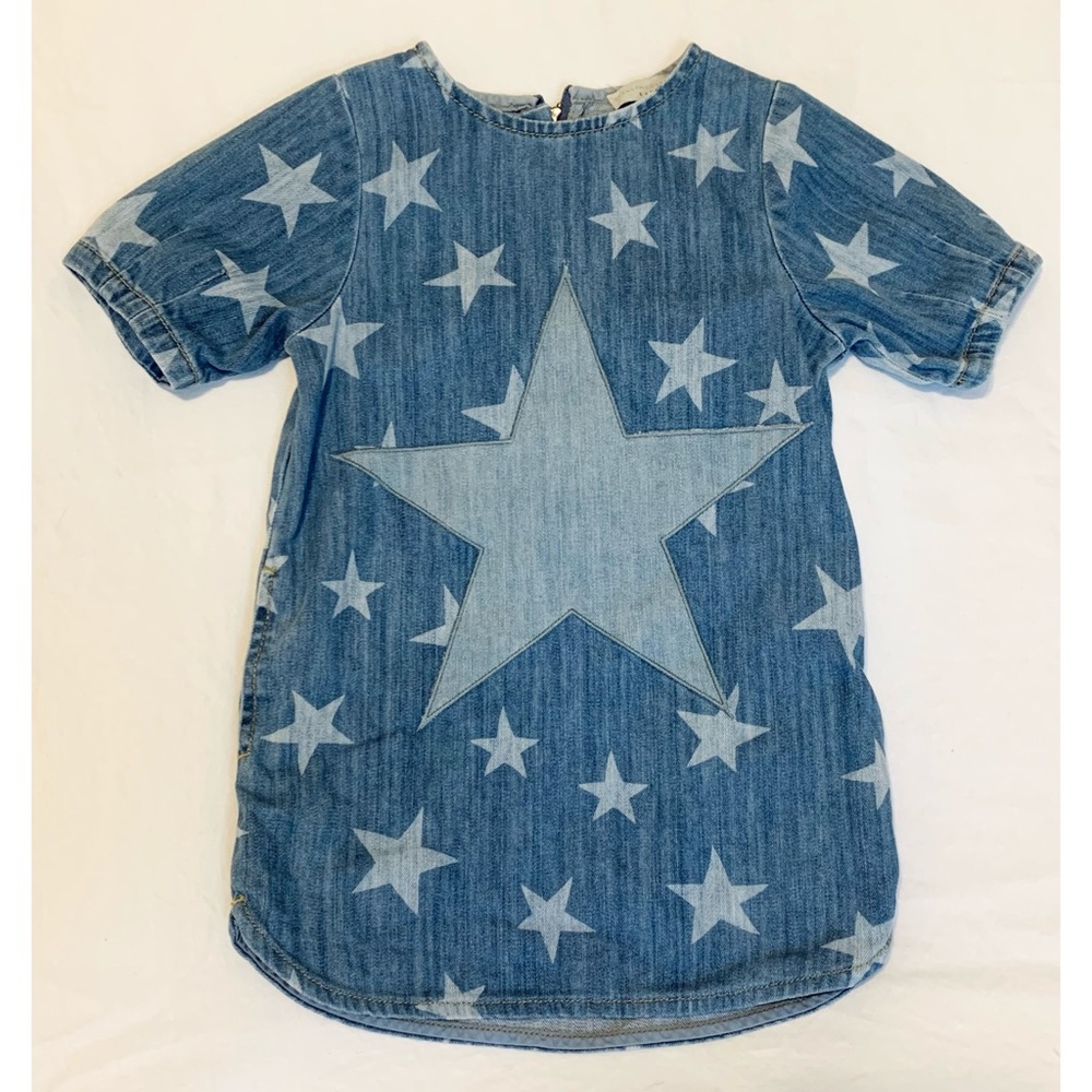 Stella McCartney Blue Denim Star Dress
